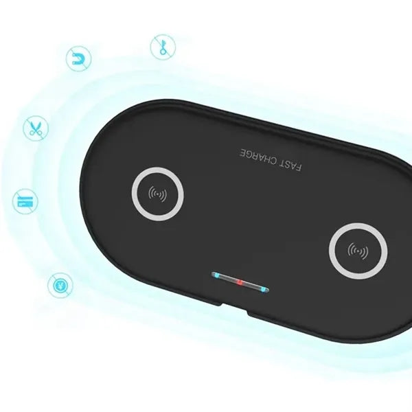 5W/10W Double Charging Phone Fast Wireless Charger Dock