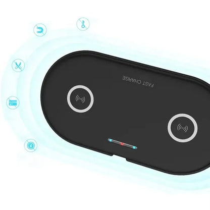 5W/10W Double Charging Phone Fast Wireless Charger Dock