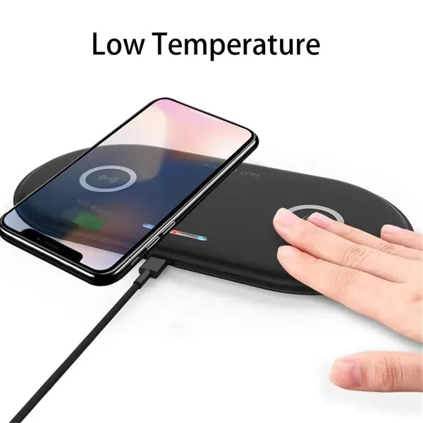 5W/10W Double Charging Phone Fast Wireless Charger Dock