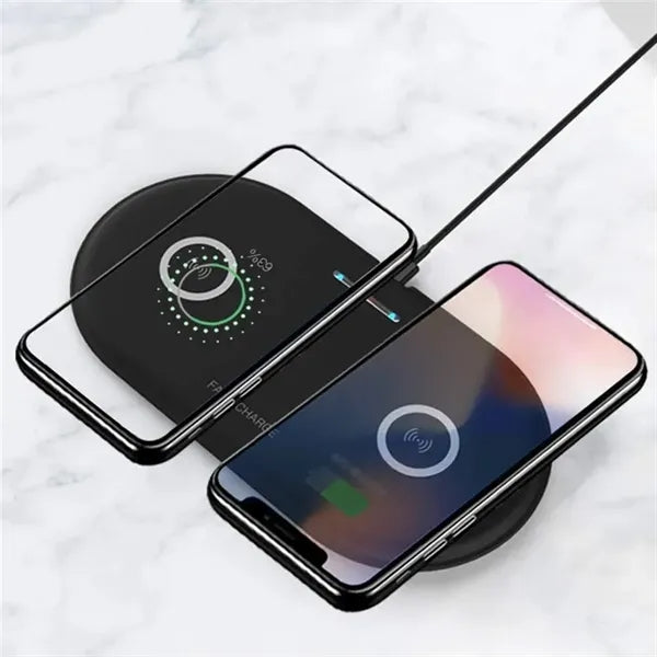 5W/10W Double Charging Phone Fast Wireless Charger Dock