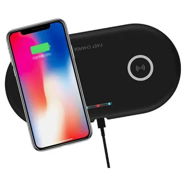 5W/10W Double Charging Phone Fast Wireless Charger Dock