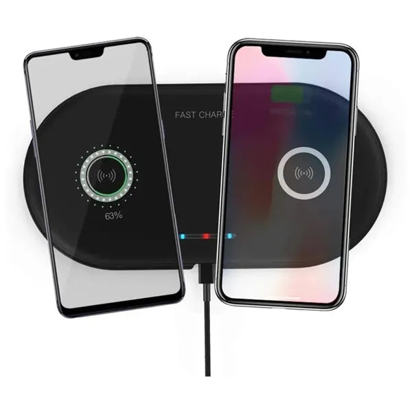 5W/10W Double Charging Phone Fast Wireless Charger Dock