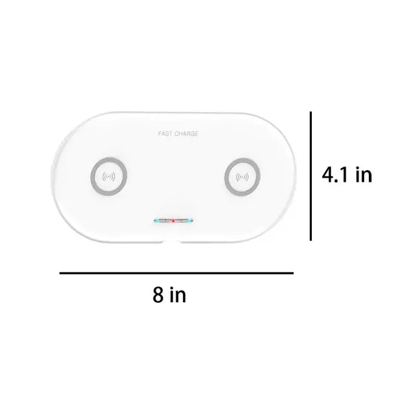 5W/10W Double Charging Phone Fast Wireless Charger Dock