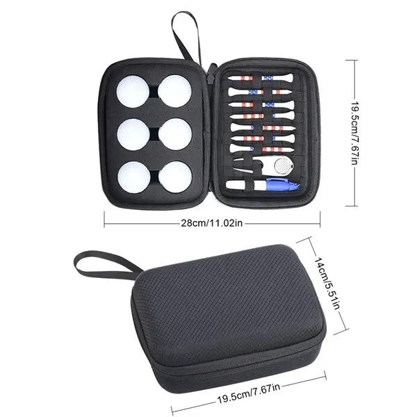 EVA Hard Shell Ditty Bag Multi-slot Golf Tee Fork Pouch