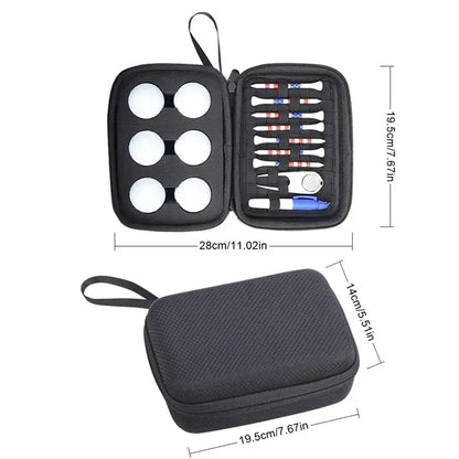 EVA Hard Shell Ditty Bag Multi-slot Golf Tee Fork Pouch