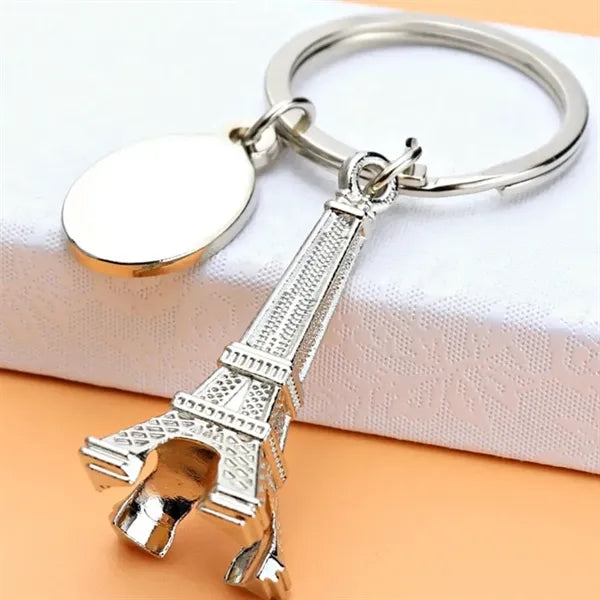 Tourism Alloy Paris Eiffel Tower Keychain Key Ring Decor