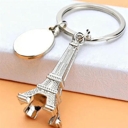 Tourism Alloy Paris Eiffel Tower Keychain Key Ring Decor