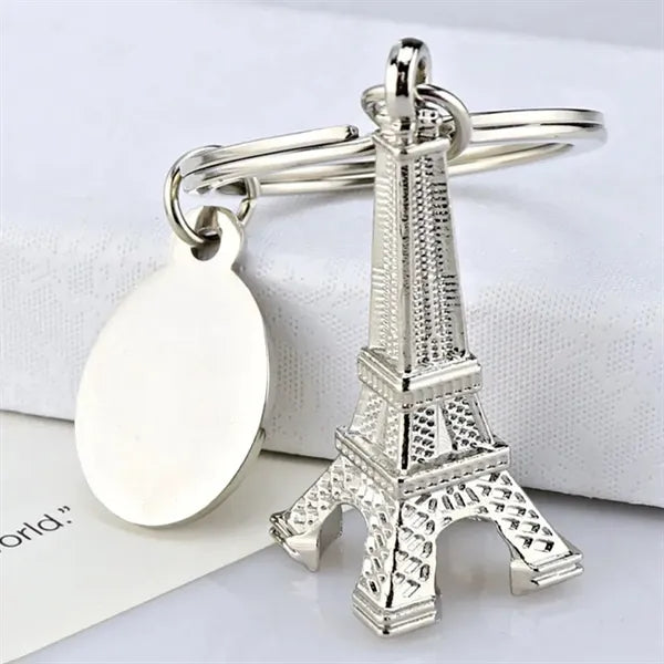 Tourism Alloy Paris Eiffel Tower Keychain Key Ring Decor