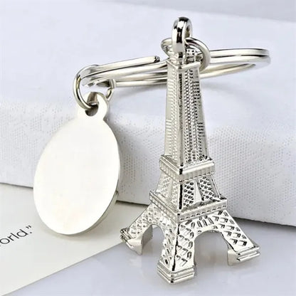 Tourism Alloy Paris Eiffel Tower Keychain Key Ring Decor