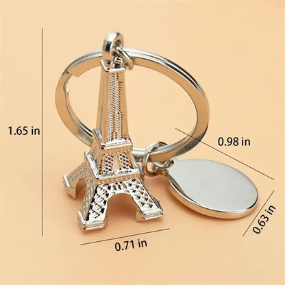 Tourism Alloy Paris Eiffel Tower Keychain Key Ring Decor