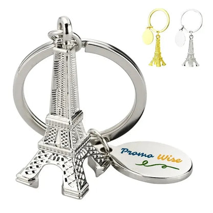 Tourism Alloy Paris Eiffel Tower Keychain Key Ring Decor