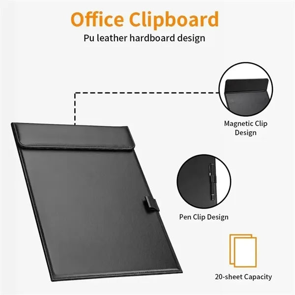 A4 Magnetic Memo Pads Writing Clipboards with Pen Slot