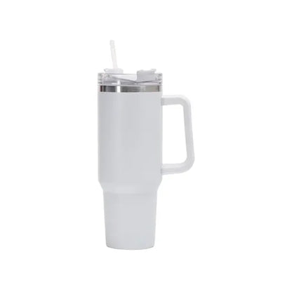 Tumbler with Handle & Straw