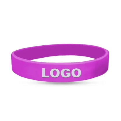 Embossed Printed Silicone Wristbands-H