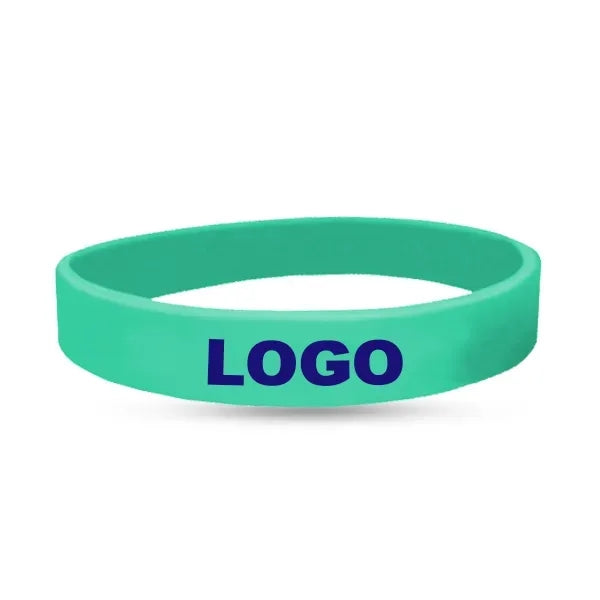 Custom Silkscreen Printed Silicone Wristbands-AA