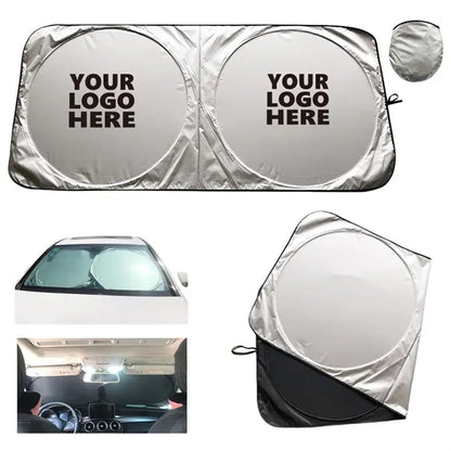 Reflective Foldable Car Sun Shade Windshield with Pouch