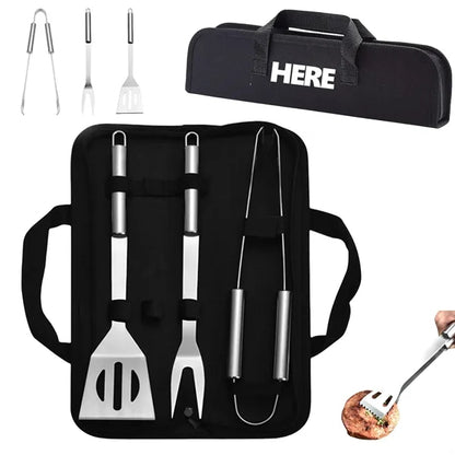 4-Piece Barbeque Grilling Tool Set