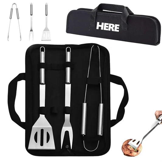 4-Piece Barbeque Grilling Tool Set