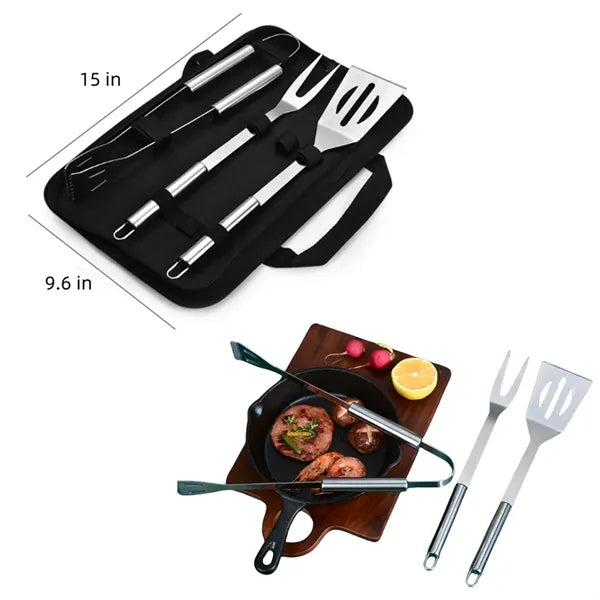 4-Piece Barbeque Grilling Tool Set