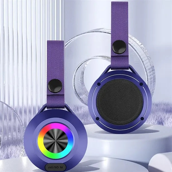 Portable Bluetooth Speaker With Colored Light