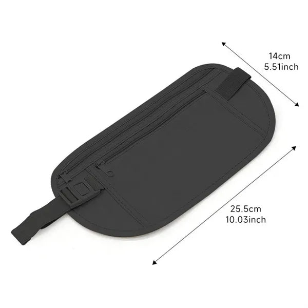 Hidden Belt Bag with RFID Blocking
