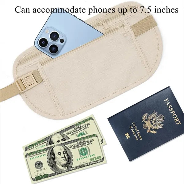 Hidden Belt Bag with RFID Blocking
