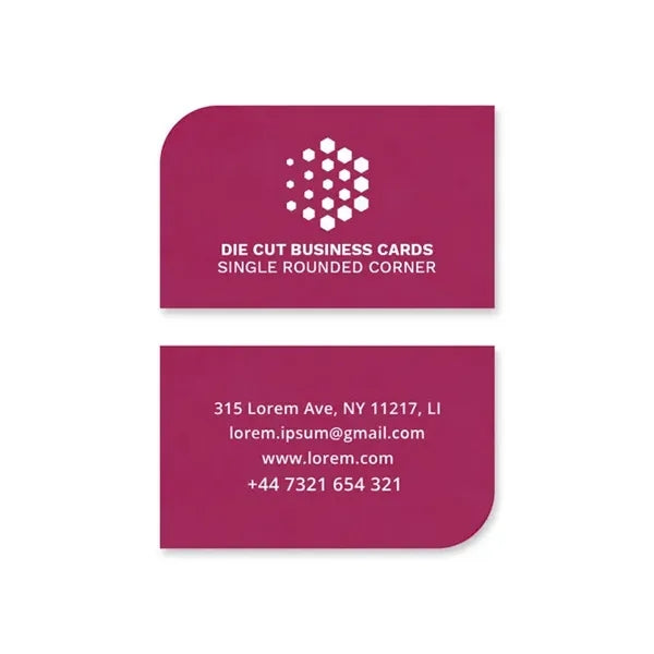 Die-Cut Business Cards (3.5"W x 2"H)