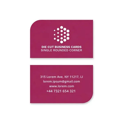 Die-Cut Business Cards (3.5"W x 2"H)