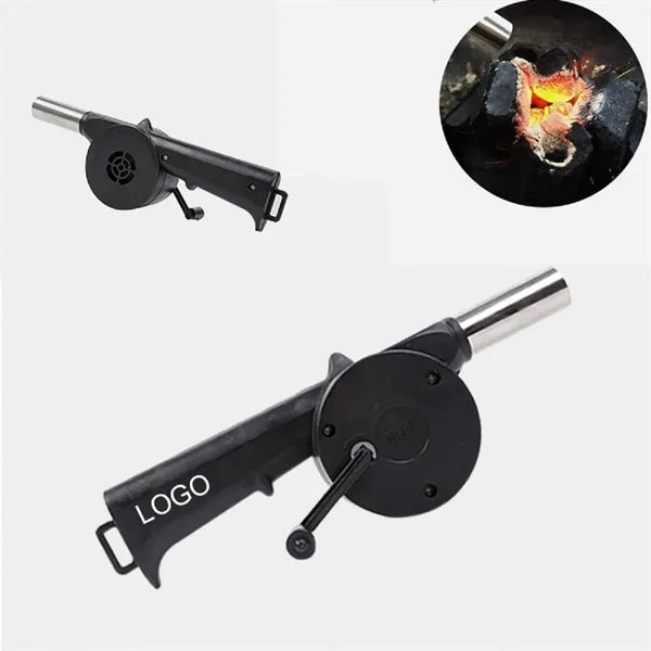 Portable Hand Crank BBQ Fan