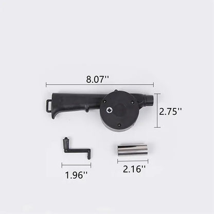 Portable Hand Crank BBQ Fan