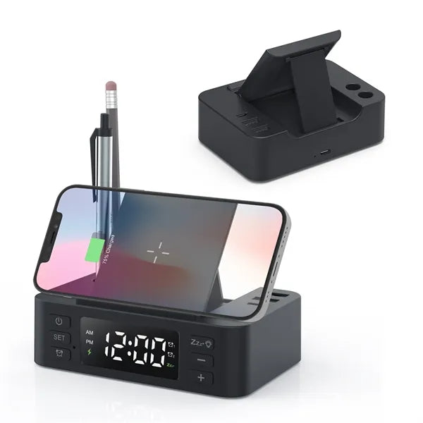 Foldable Phone Stand with Wireless Charger and Speaker