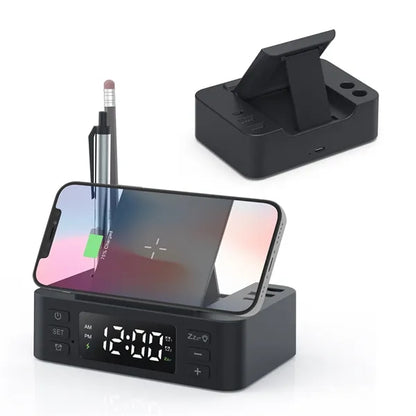 Foldable Phone Stand with Wireless Charger and Speaker