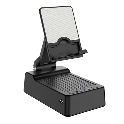 Adjustable Phone Stand with Speaker and Wireless Charging