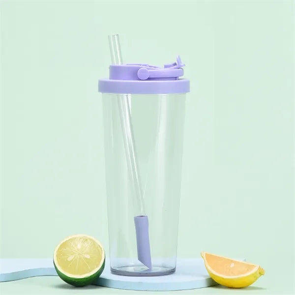 30oz Tritan Clear Tumbler with Straw