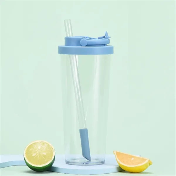 30oz Tritan Clear Tumbler with Straw