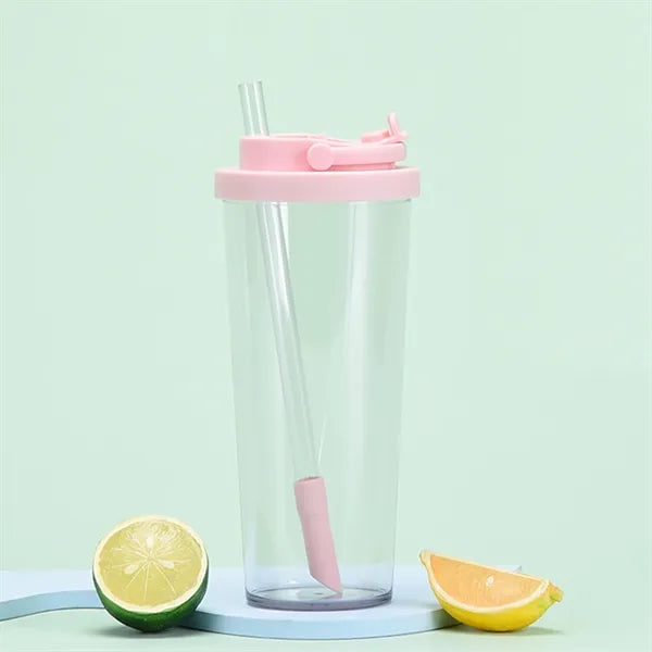30oz Tritan Clear Tumbler with Straw