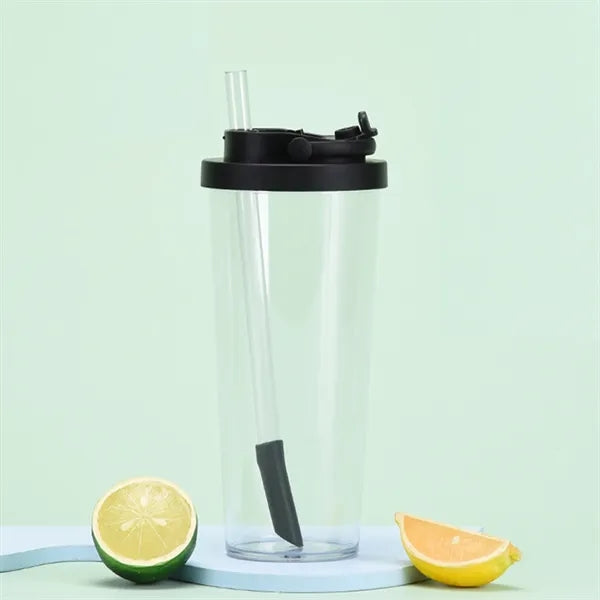 30oz Tritan Clear Tumbler with Straw