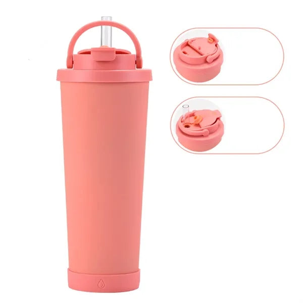 30oz Large Capacity Insulated Tumbler with Straw