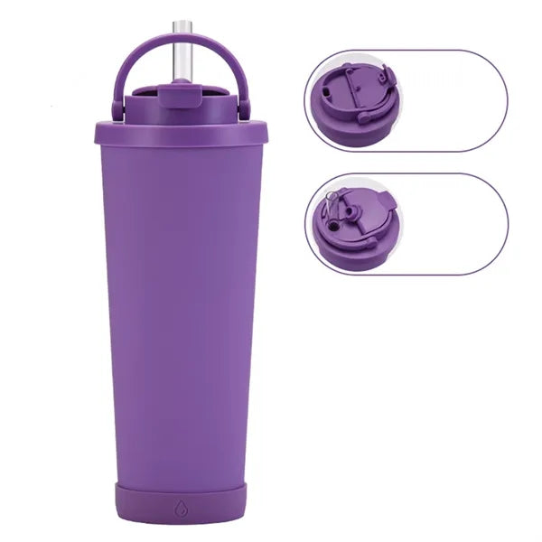 30oz Large Capacity Insulated Tumbler with Straw