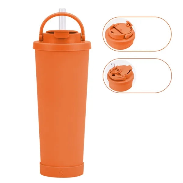 30oz Large Capacity Insulated Tumbler with Straw