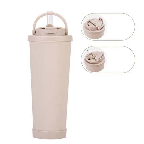 30oz Large Capacity Insulated Tumbler with Straw
