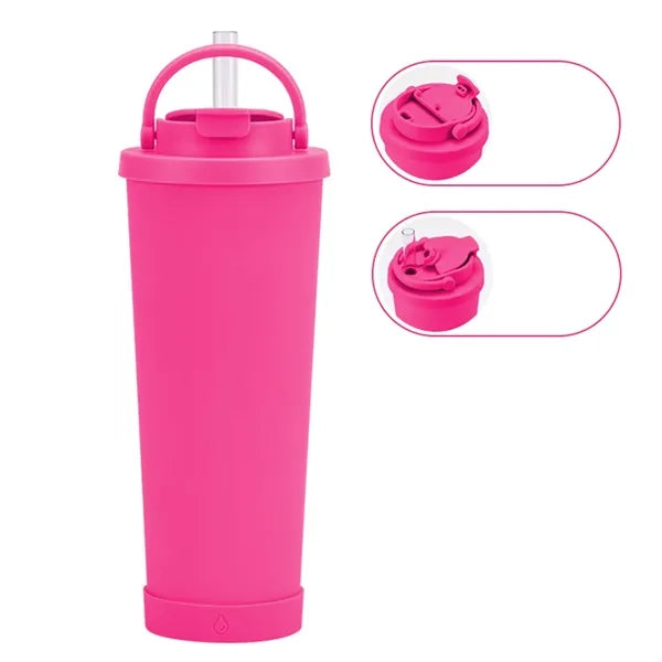 30oz Large Capacity Insulated Tumbler with Straw