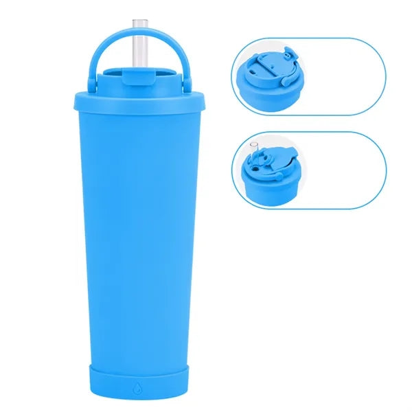 30oz Large Capacity Insulated Tumbler with Straw