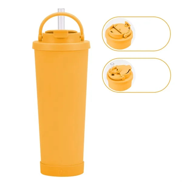 30oz Large Capacity Insulated Tumbler with Straw