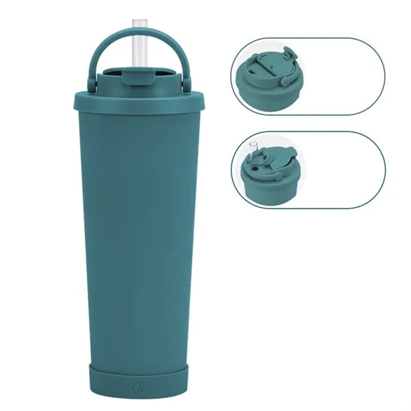 30oz Large Capacity Insulated Tumbler with Straw