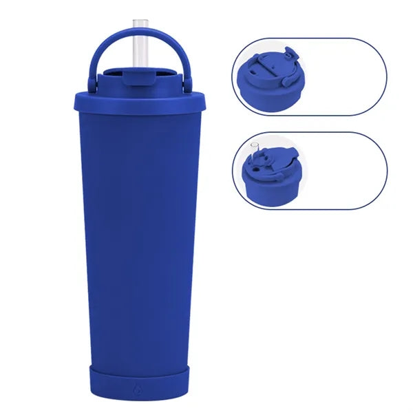 30oz Large Capacity Insulated Tumbler with Straw