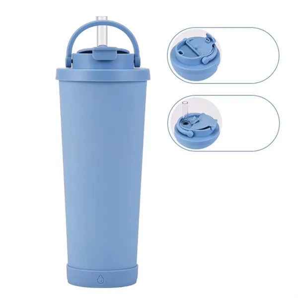 30oz Large Capacity Insulated Tumbler with Straw