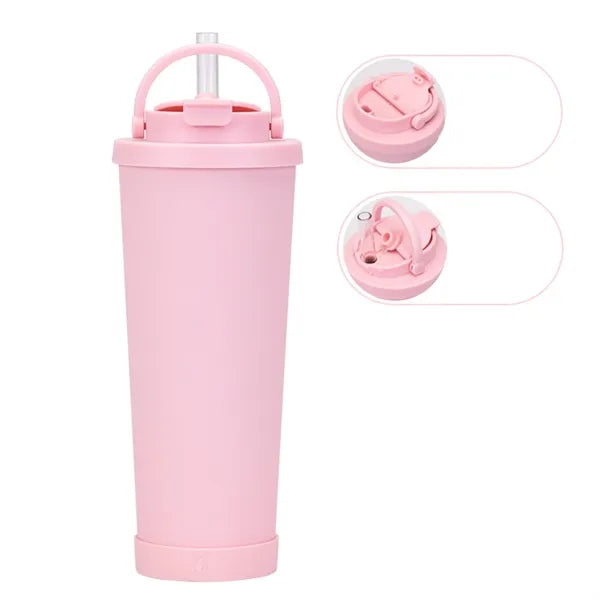 30oz Large Capacity Insulated Tumbler with Straw