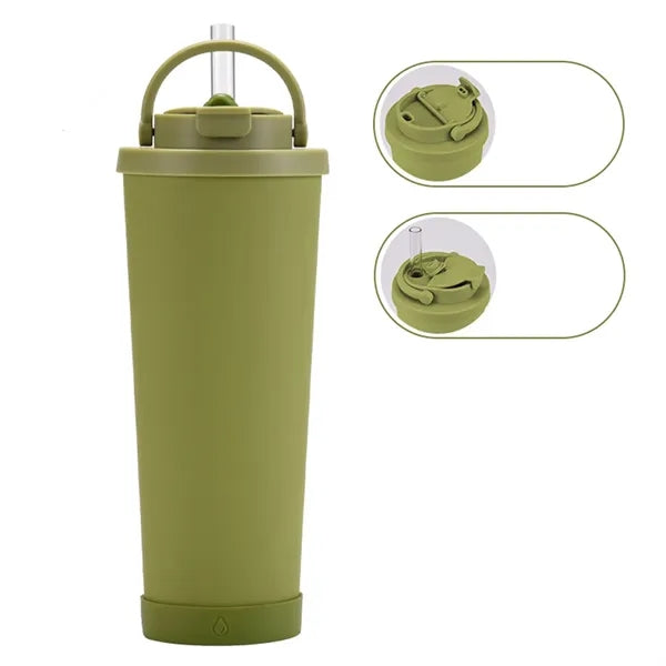 30oz Large Capacity Insulated Tumbler with Straw