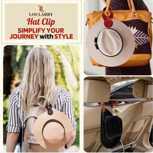 PU Leather Magnetic Hat Clip